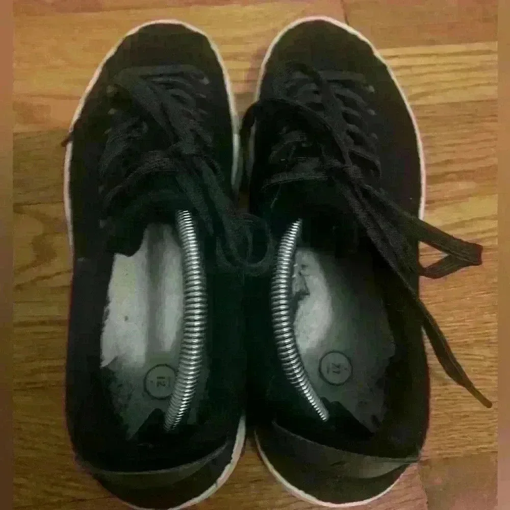 Allbirds Black Wool Pipers Everyday Sneaker, Mens Size 11, missing insole